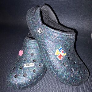 Crocs Women’s Glitter lined  Clogs size 10